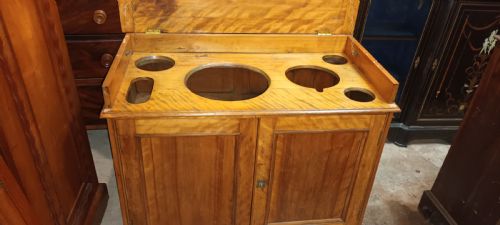 VICTORIAN SATINBIRCH WASHSTAND CABINET - ADDITIONAL PHOTO 13