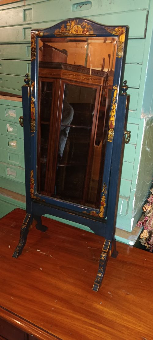 Early 20th Century Lacquered Dressing Mirror.