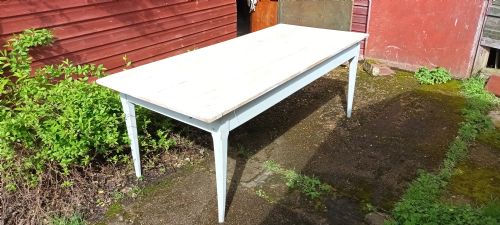 Early 20th Century Pine Farmhouse Kitchen Table.