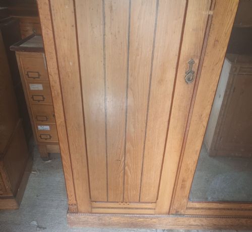 VICTORIAN INLAID ASH WARDROBE - ADDITIONAL PHOTO 7