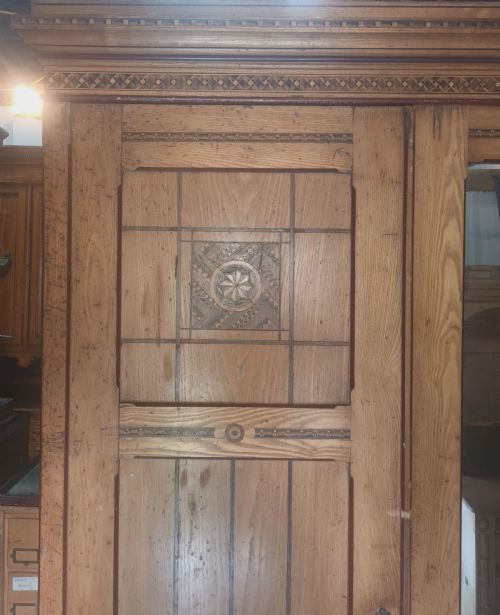 VICTORIAN INLAID ASH WARDROBE - ADDITIONAL PHOTO 12