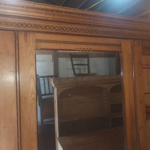 VICTORIAN INLAID ASH WARDROBE - ADDITIONAL PHOTO 15