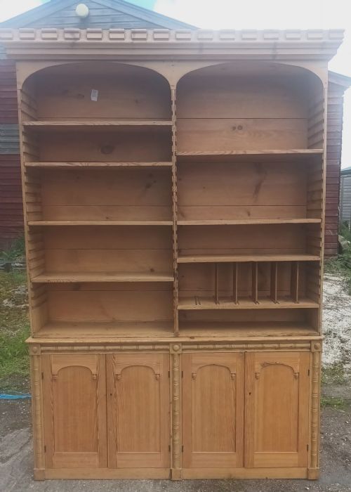 19th Century Pine 2 Part Bookcase.
