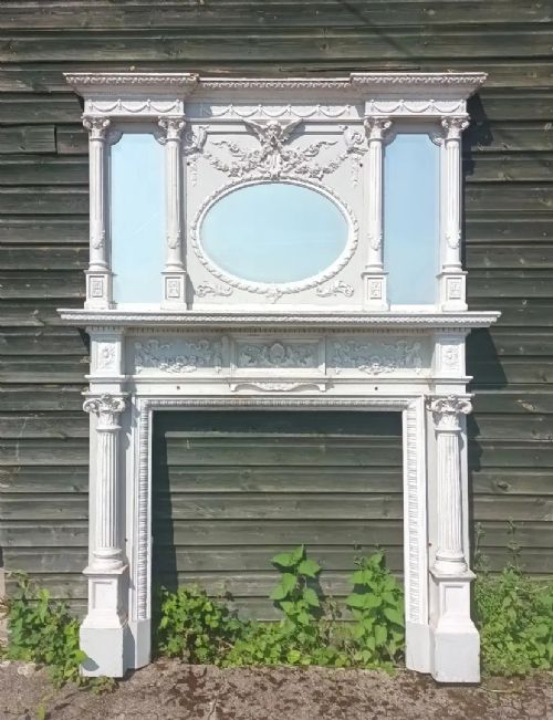 Painted Fire Surround and Overmantel.