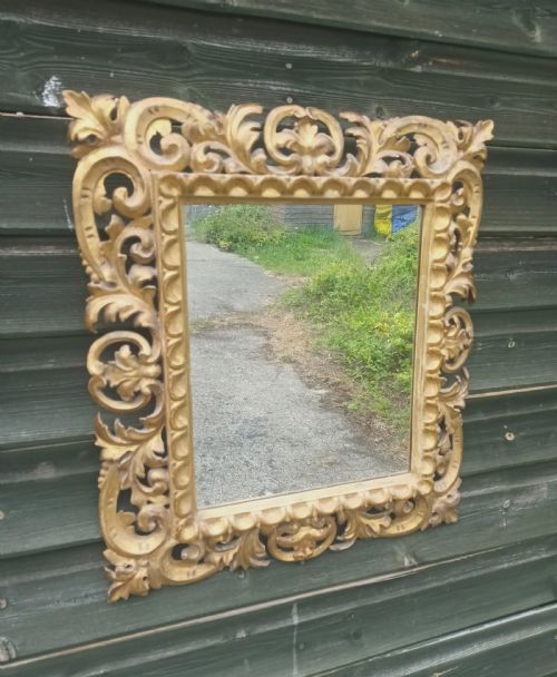 Carved Gilt Frame Wall Mirror.