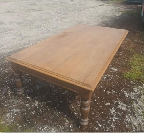 Large Late Victorian Farmhouse/country House Kitchen Table.