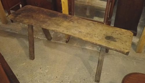 Large Antique Pig Bench