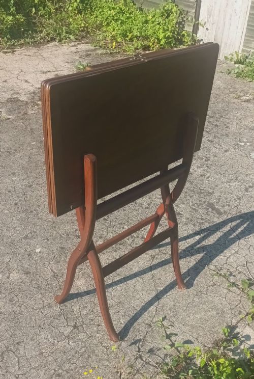 CAMPAIGN STYLE FOLDING GAMES TABLE - ADDITIONAL PHOTO 7