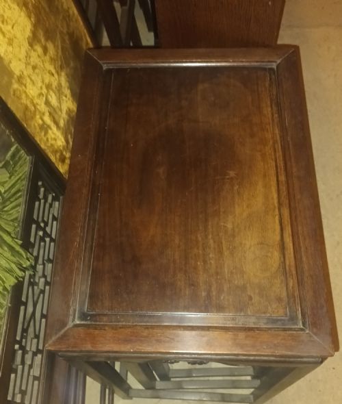 NEST OF 3 CHINESE HARDWOOD TABLES - ADDITIONAL PHOTO 5