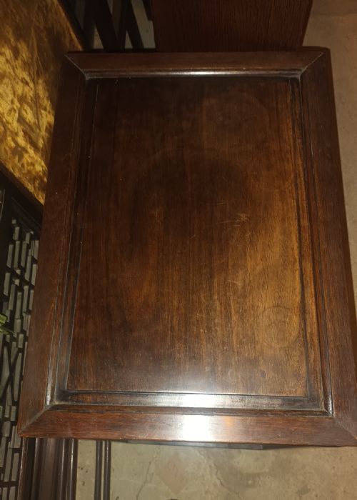 NEST OF 3 CHINESE HARDWOOD TABLES - ADDITIONAL PHOTO 6