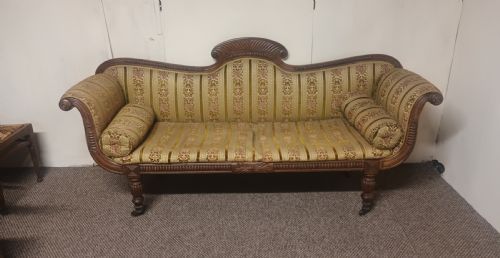 Elegant Regency Scroll End Chaise Longue.