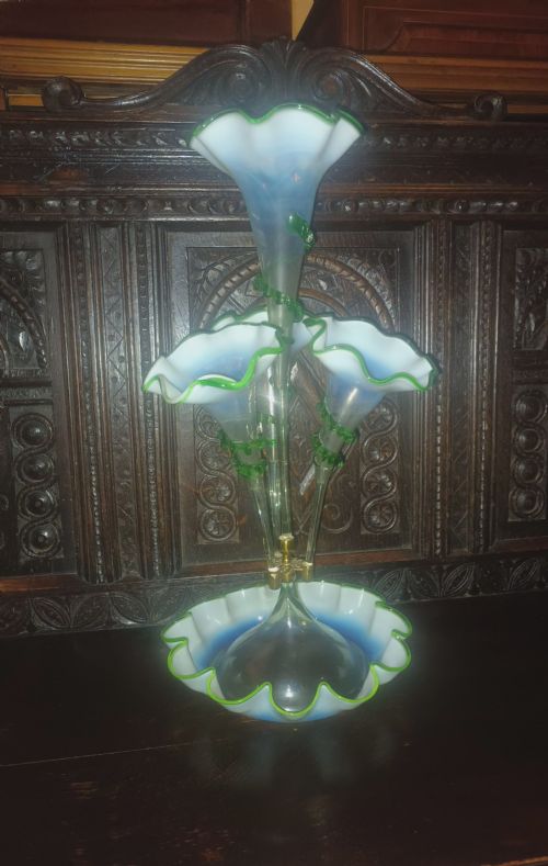 Victorian Glass Epergne.