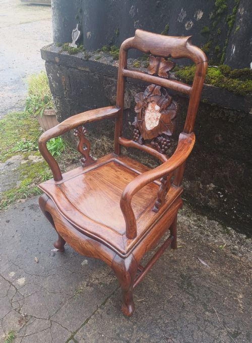 Carved Chinese Armchair.