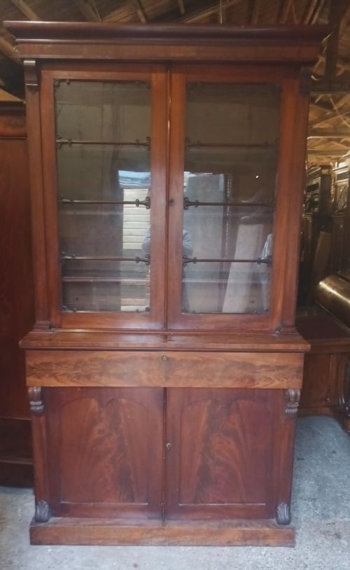REGENCYEARLY VICTORIAN MAHOGANY LIBRARY BOOKCASE - ADDITIONAL PHOTO 2