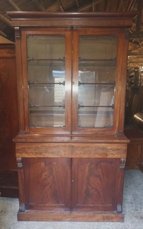 REGENCYEARLY VICTORIAN MAHOGANY LIBRARY BOOKCASE - ADDITIONAL PHOTO 4
