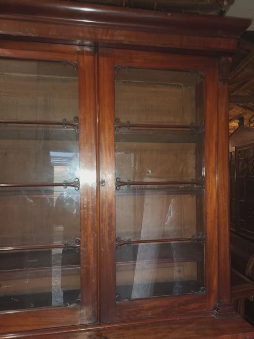 REGENCYEARLY VICTORIAN MAHOGANY LIBRARY BOOKCASE - ADDITIONAL PHOTO 8