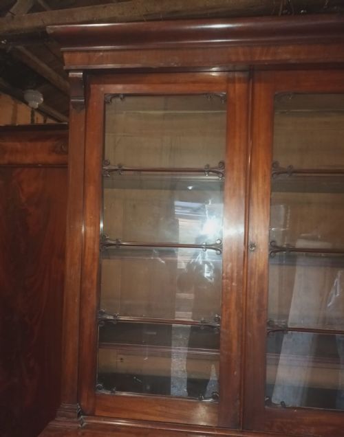 REGENCYEARLY VICTORIAN MAHOGANY LIBRARY BOOKCASE - ADDITIONAL PHOTO 9