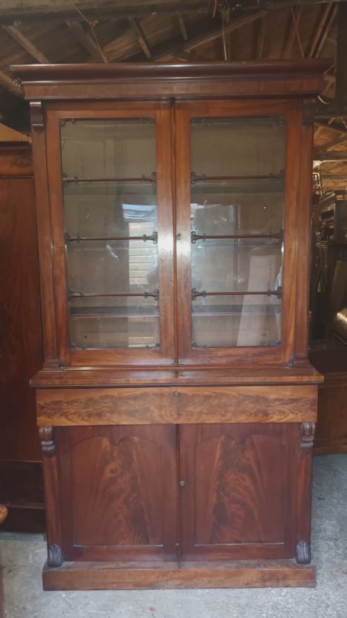 REGENCYEARLY VICTORIAN MAHOGANY LIBRARY BOOKCASE - ADDITIONAL PHOTO 10