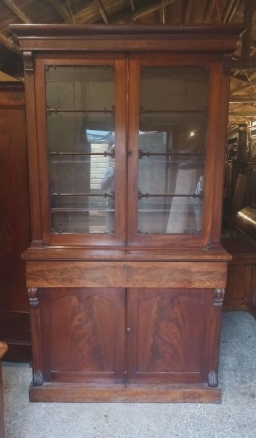 REGENCYEARLY VICTORIAN MAHOGANY LIBRARY BOOKCASE - ADDITIONAL PHOTO 11