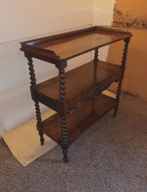 Mid Victorian 3 Tier Rosewood Etagere.