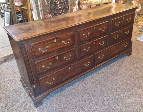 Late Georgian Oak Dresser Base.