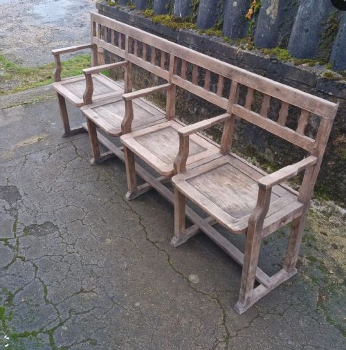 Useful Country House Hall Seat with Fold Up Seats.