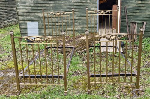 Pair of Late Victorian Brass Single Beds
