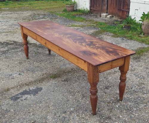 VICTORIAN ONE PIECE TOP KITCHEN GALLEY DINING TABLE - ADDITIONAL PHOTO 6