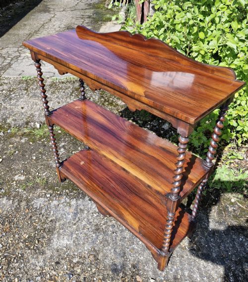 19th Century Goncalo Alves Open Front Bookcase