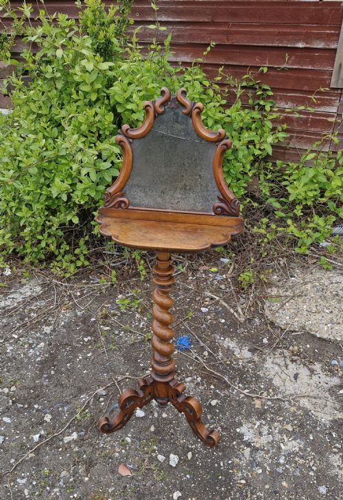Unusual Victorian Walnut Lamp Table.