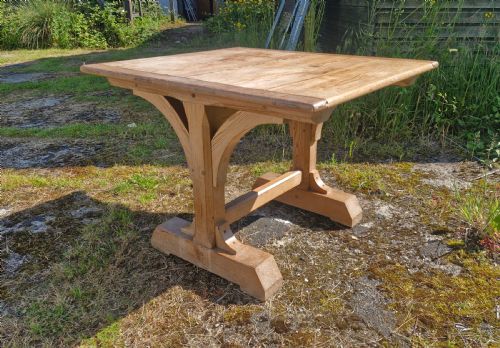 Victorian Gothic Pine Table.