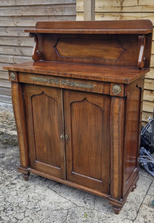 Regency Mahogany Side Cabinet. 
