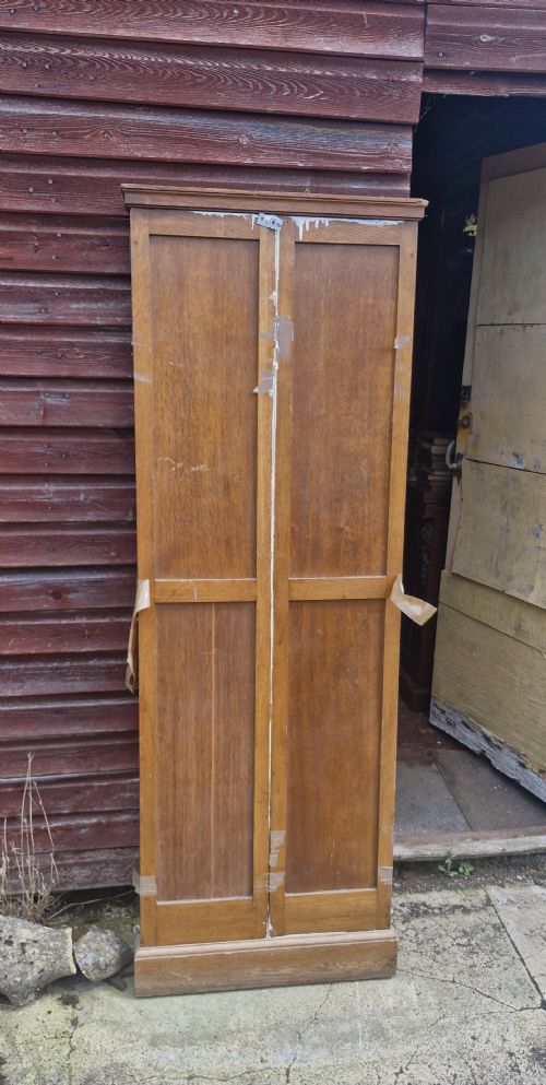EARLY 20TH CENTURY OAK FRAMED TRIPLE SHOP DRESSING MIRROR - ADDITIONAL PHOTO 5