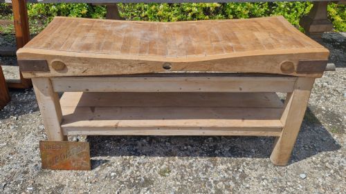 Large Butchers Block on Stand.
