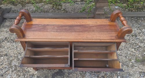 UNUSUAL LATE VICTORIAN DUET STOOL - ADDITIONAL PHOTO 1