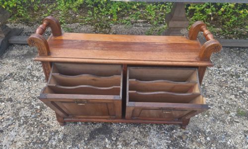 UNUSUAL LATE VICTORIAN DUET STOOL - ADDITIONAL PHOTO 9