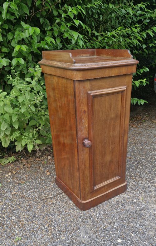 MID VICTORIAN MAHOGANY BEDSIDE CABINET