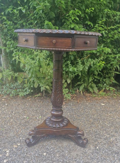 19th Century Anglo Indian Rosewood Revolving Table.