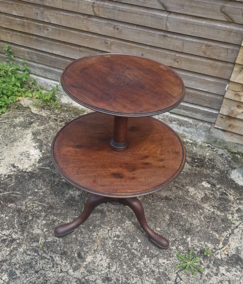 Early 19th Century Mahogany Revolving Dumb Waiter.