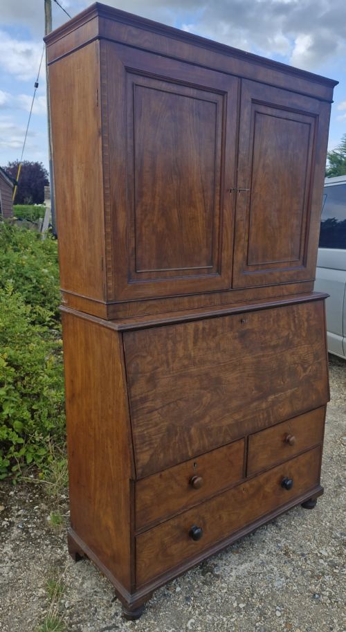 GOOD QUALITY MAHOGANY BUREAU CABINET - ADDITIONAL PHOTO 4