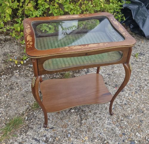 EDWARDIAN INLAID BIJOUTERIE DISPLAY TABLE - ADDITIONAL PHOTO 3