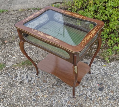 EDWARDIAN INLAID BIJOUTERIE DISPLAY TABLE - ADDITIONAL PHOTO 5