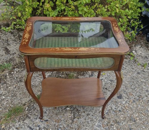 EDWARDIAN INLAID BIJOUTERIE DISPLAY TABLE - ADDITIONAL PHOTO 6