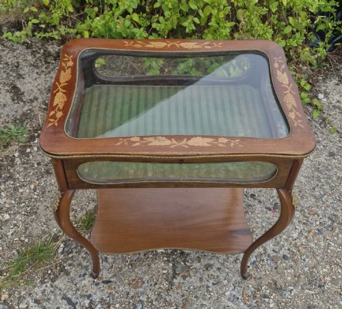 EDWARDIAN INLAID BIJOUTERIE DISPLAY TABLE - ADDITIONAL PHOTO 7