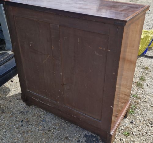 EDWARDIAN INLAID MAHOGANY CHEST OF DRAWERS - ADDITIONAL PHOTO 7