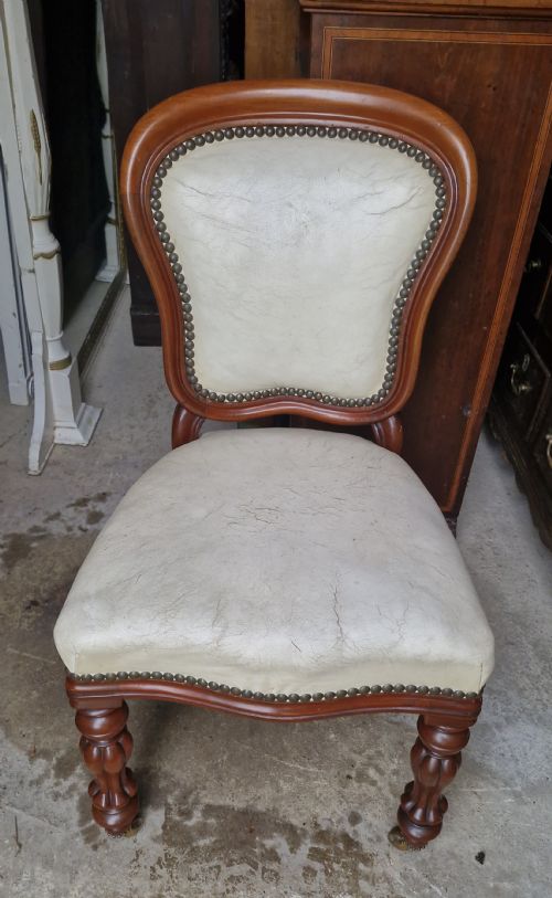 SET OF 6 MID VICTORIAN MAHOGANY DINING CHAIRS - ADDITIONAL PHOTO 2