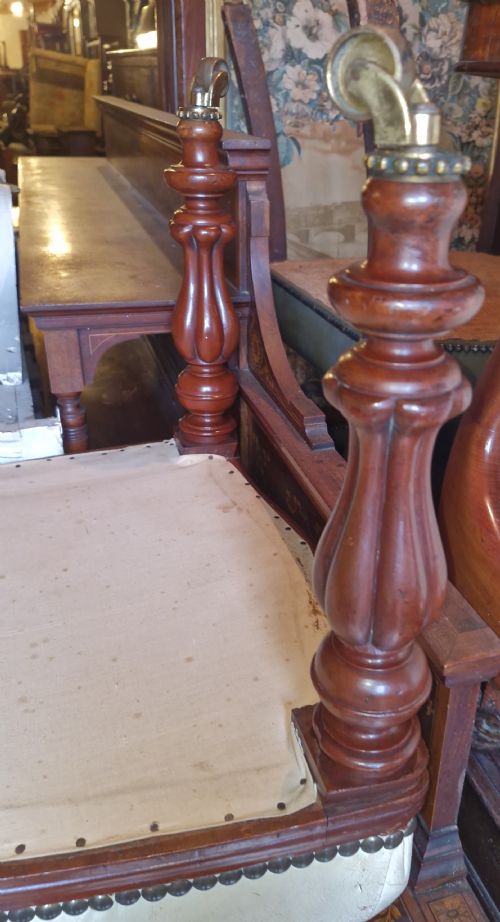 SET OF 6 MID VICTORIAN MAHOGANY DINING CHAIRS - ADDITIONAL PHOTO 3