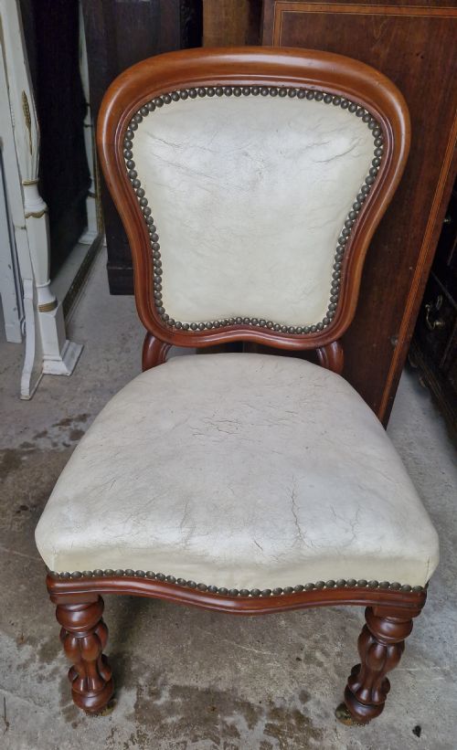 SET OF 6 MID VICTORIAN MAHOGANY DINING CHAIRS - ADDITIONAL PHOTO 10