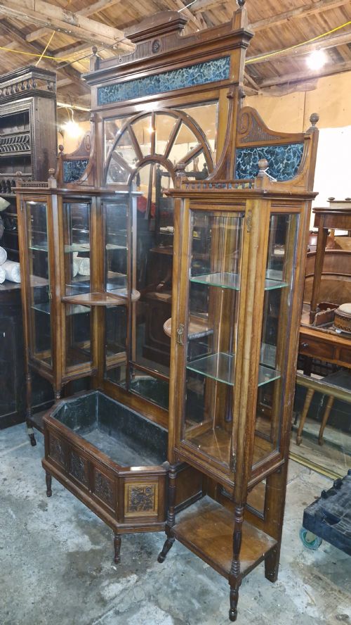 Unusual and Good Quality Hotel or Shop Reception Display Cabinet.