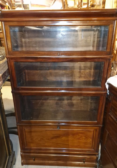 Mahogany Globe Wernicke Bookcase.